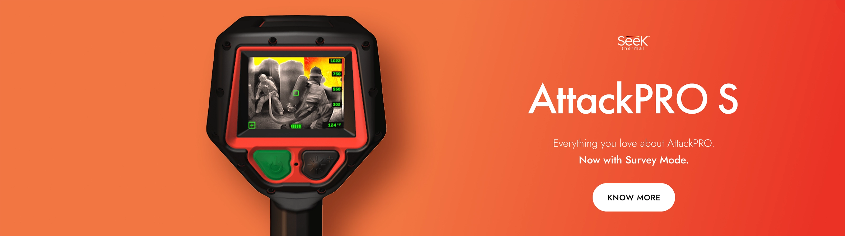 Seek Thermal AttackPRO S - Everything you love about AttackPRO. Now with Survey Mode. Know More.